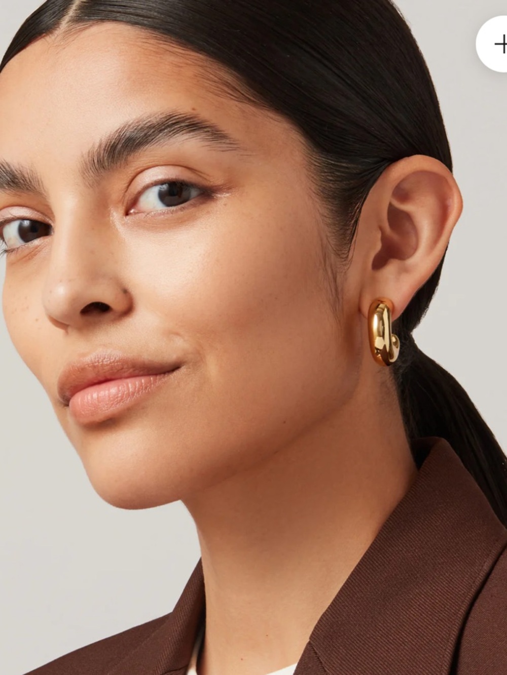 Jenny Bird Gold Tome Hoops - Picture 3 of 7